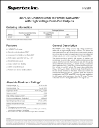 Click here to download HV507 Datasheet