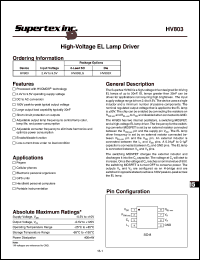 Click here to download HV803LG Datasheet