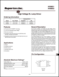 Click here to download HV8053 Datasheet