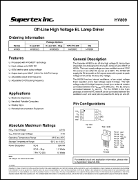Click here to download HV809 Datasheet