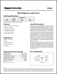 Click here to download HV826 Datasheet