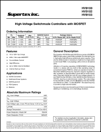 Click here to download HV9102 Datasheet