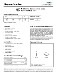 Click here to download TN0604 Datasheet