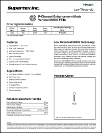 Click here to download TP0620 Datasheet