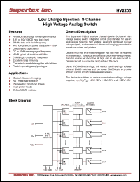 Click here to download HV2203 Datasheet