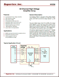 Click here to download HV256FG-G Datasheet