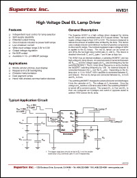 Click here to download HV831 Datasheet