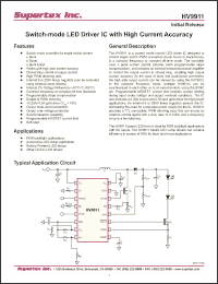 Click here to download HV9911 Datasheet