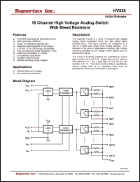 Click here to download HV238FG Datasheet