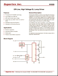 Click here to download HV809SG-G Datasheet