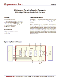 Click here to download HV610 Datasheet