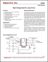 Click here to download HV841K6-G Datasheet