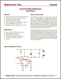Click here to download HV9910B_08 Datasheet