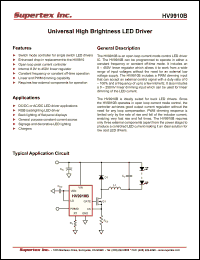 Click here to download HV9910BLG-G Datasheet