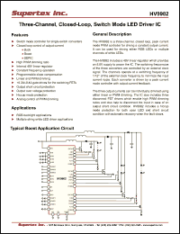 Click here to download HV9982 Datasheet
