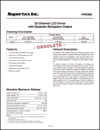 Click here to download HV6506PG Datasheet