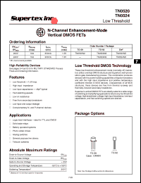 Click here to download TN0520ND Datasheet