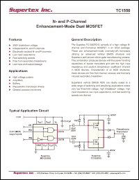 Click here to download TC1550TG-G Datasheet