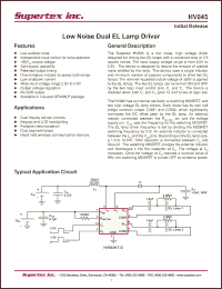 Click here to download HV845K7-G Datasheet