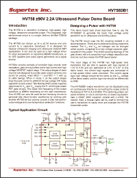 Click here to download HV758DB1 Datasheet