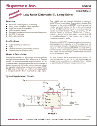 Click here to download HV860 Datasheet