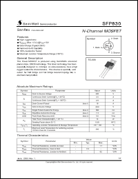 Click here to download SFP830 Datasheet