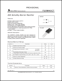 Click here to download F20M40 Datasheet