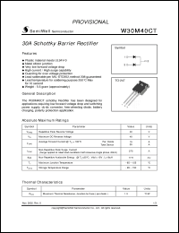 Click here to download W30M40 Datasheet