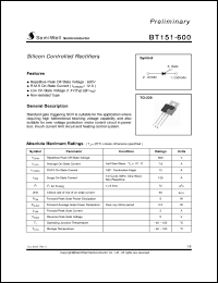 Click here to download BT151 Datasheet