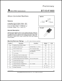 Click here to download BT151F Datasheet
