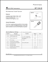 Click here to download BT134-D Datasheet