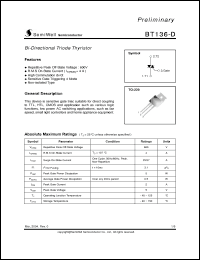 Click here to download BT136-D Datasheet