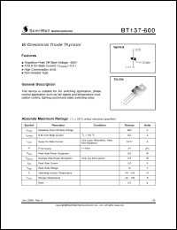 Click here to download BT137 Datasheet