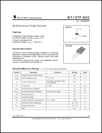 Click here to download BT137F Datasheet