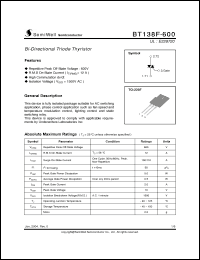 Click here to download BT138F Datasheet
