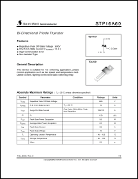 Click here to download STP16A60 Datasheet