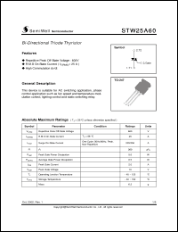 Click here to download STW25A60 Datasheet