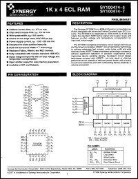 Click here to download SY100474-6FCS Datasheet