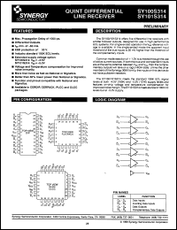 Click here to download SY101S314JC Datasheet