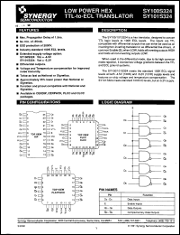 Click here to download SY101S324JC Datasheet