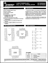 Click here to download SY101S325JC Datasheet