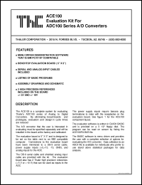 Click here to download ACE100 Datasheet