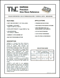 Click here to download SWR200 Datasheet