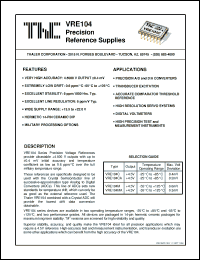 Click here to download VRE104M Datasheet