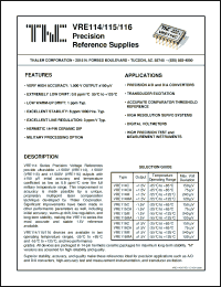 Click here to download VRE114M Datasheet
