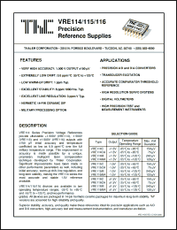 Click here to download VRE114 Datasheet