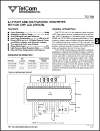 Click here to download TC7129CPL Datasheet