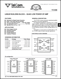 Click here to download TC1030EPD Datasheet