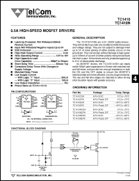 Click here to download TC1410EPA Datasheet