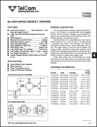 Click here to download TC4420EOA Datasheet